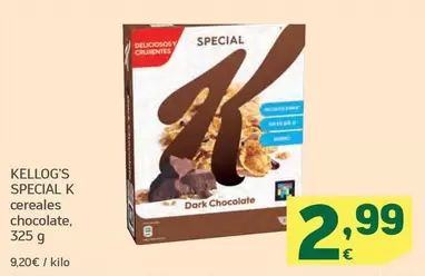 Oferta de Kellogg's - Special K Cereales Chocolate por 2,99€ en HiperDino