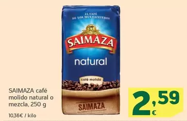 Oferta de Saimaza - Café Molido Natural O Mezcla por 2,59€ en HiperDino