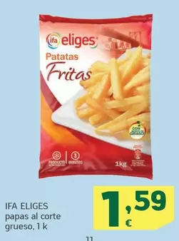 Oferta de Ifa Eliges - Papas Al Corte Grueso por 1,59€ en HiperDino