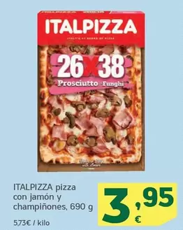 Oferta de Italpizza - Pizza Con Jamon Y Champinones por 3,95€ en HiperDino