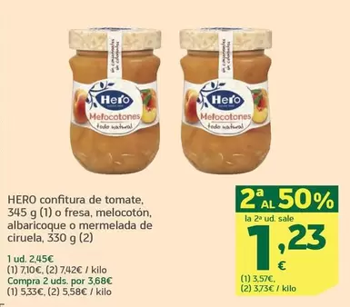 Oferta de Hero - Confitura De Tomate por 2,45€ en HiperDino