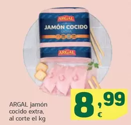 Oferta de Argal - Jamon Cocido Extra por 8,99€ en HiperDino