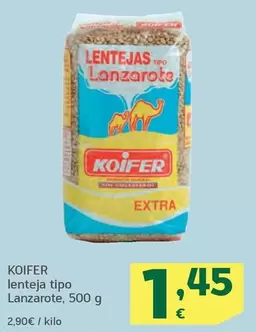 Oferta de Koifer - Lenteja Tipo Lanzarote por 1,45€ en HiperDino