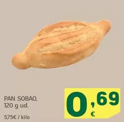 Oferta de Pan Sobao por 0,69€ en HiperDino