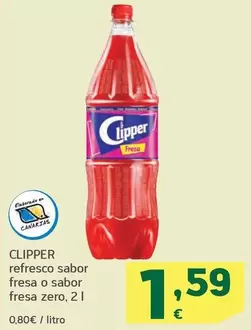 Oferta de Clipper - Refresco Sabor Fresa O Sabor Fresa Zero por 1,59€ en HiperDino