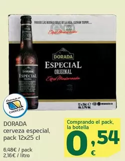 Oferta de Dorada - Cerveza Especial por 6,48€ en HiperDino