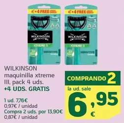 Oferta de Wilkinson - Maquinilla Xtreme por 7,76€ en HiperDino