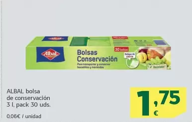 Oferta de Albal - Bolsa De Conservacion por 1,75€ en HiperDino