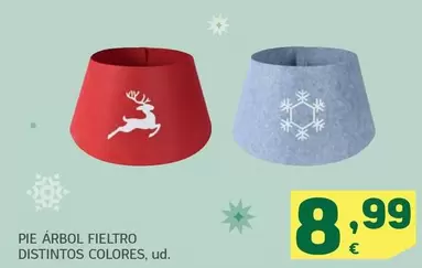 Oferta de Pie Arbol Fieltro Distintos Colores por 8,99€ en HiperDino