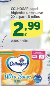 Oferta de Colhogar - Papel Higienico Ultrasuave XXL por 2,99€ en HiperDino