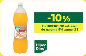 Oferta de Hiperdino - En Refresco De Naranja 8% Zumo en HiperDino