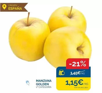 Oferta de Origen - Manzana Golden por 1,15€ en Supermercados La Despensa