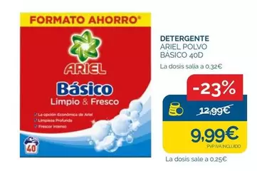 Oferta de Ariel - Detergente Polvo por 9,99€ en Supermercados La Despensa