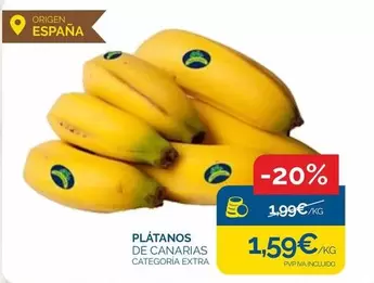 Oferta de Origen - Plátanos por 1,59€ en Supermercados La Despensa