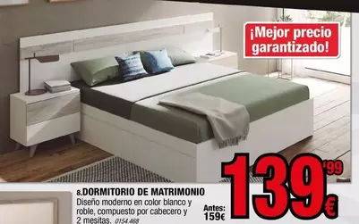 Oferta de Blanco - Dormitorio De Matrimonio por 139,99€ en Rapimueble