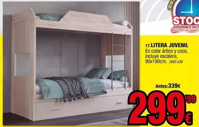 Oferta de Coco - Litera por 299,99€ en Rapimueble