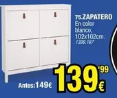 Oferta de Blanco - Zapatero En Color por 139,99€ en Rapimueble