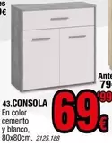 Oferta de Blanco - Consola por 69,99€ en Rapimueble