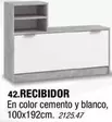 Oferta de Blanco - Recibidor En Color Cemento Y en Rapimueble