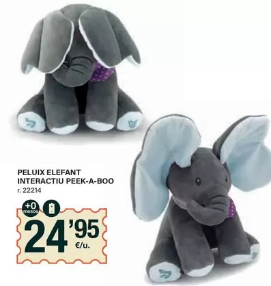 Oferta de Peluix Elefant Interactiu Peek-a-boo por 24,95€ en BonpreuEsclat