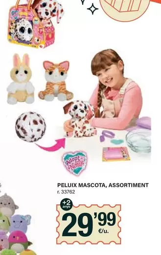 Oferta de Peluix Mascota, Assortiment por 29,99€ en BonpreuEsclat