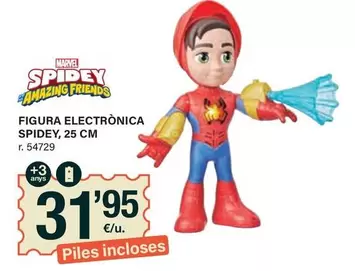 Oferta de Marvel - Figura Electronica Spidey, 25 Cm por 31,95€ en BonpreuEsclat