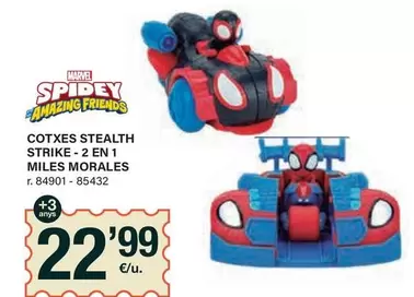 Oferta de Marvel - Cotxes Stealth Strike- 2 En 1 Miles Morales por 22,99€ en BonpreuEsclat