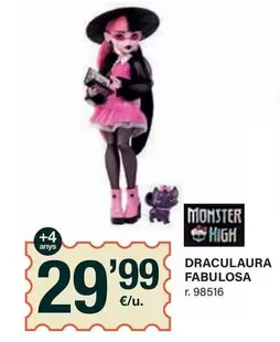 Oferta de Monster High - Draculaura Fabulosa por 29,99€ en BonpreuEsclat