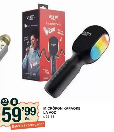 Oferta de La Voz - Microfon Karaoke por 59,99€ en BonpreuEsclat