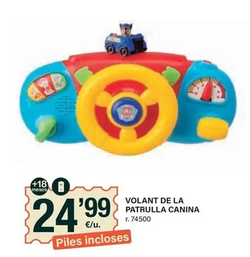 Oferta de Volant De La Patrulla Canina por 24,99€ en BonpreuEsclat