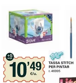 Oferta de Stitch - Tassa Stitch Per Pintar por 10,49€ en BonpreuEsclat