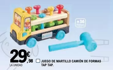 Oferta de Juego De Martillo Camion De Formas Tap Tap por 29,98€ en E.Leclerc