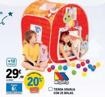 Oferta de Molto - Tienda Granja Con 25 Bolas por 29,99€ en E.Leclerc