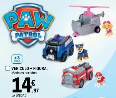 Oferta de Paw Patrol - Vehículo + Figura por 14,97€ en E.Leclerc