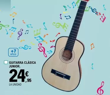 Oferta de Guitarra Clásica Junior por 24,95€ en E.Leclerc