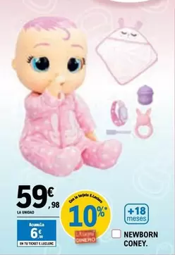 Oferta de Bebes Llorones - Newborn Coney por 59,98€ en E.Leclerc