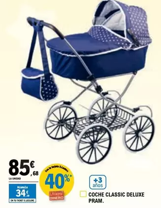 Oferta de Coche Classic  Deluxe Pram. por 85,68€ en E.Leclerc