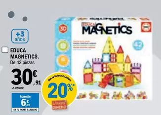 Oferta de Educa Magnetics por 30,91€ en E.Leclerc