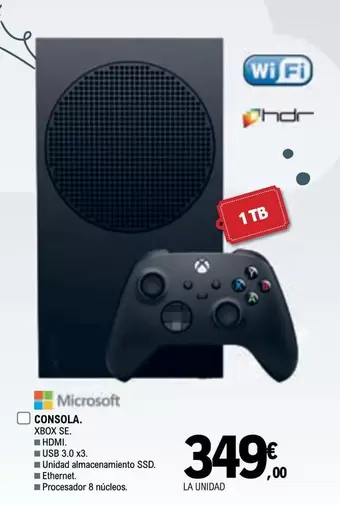 Oferta de Microsoft - Consola por 349€ en E.Leclerc