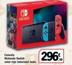 Oferta de Nintendo Switch - Consola Color Rojo Neon/Azul Neon por 296€ en E.Leclerc