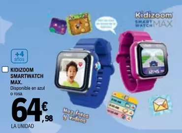 Oferta de Kidizoom Smartwatch Max por 64,98€ en E.Leclerc