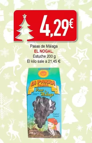 Oferta de El Nogal - Pasas De Maiaga por 4,29€ en Masymas