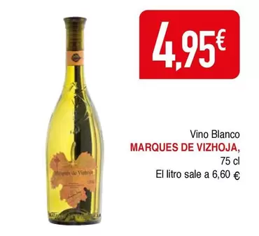 Oferta de Marqués de Vizhoja - Vino Blanco por 4,95€ en Masymas