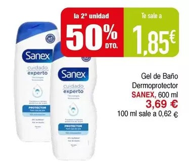 Oferta de Sanex - Gel De Bano Dermoprotector por 3,69€ en Masymas