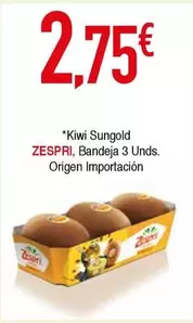 Oferta de Kiwi - Kiwi Sungold por 2,75€ en Masymas