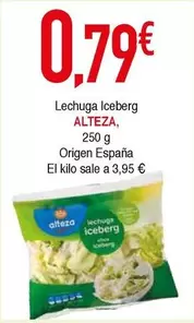 Oferta de Alteza - Lechuga Iceberg por 0,79€ en Masymas