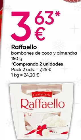 Oferta de Raffaello - Bombones De Coco Y Almendra por 3,63€ en Pepco