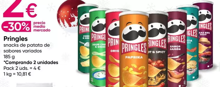 Oferta de Pringles - Snack De Patata De Sabores por 2€ en Pepco