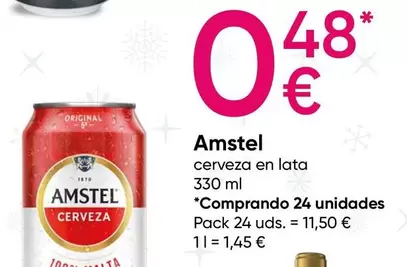 Oferta de Amstel - Cerveza En Lata por 0,48€ en Pepco