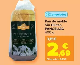 Oferta de Panceliac - Pan De Molde  Sin Gluten   por 2,69€ en Carrefour